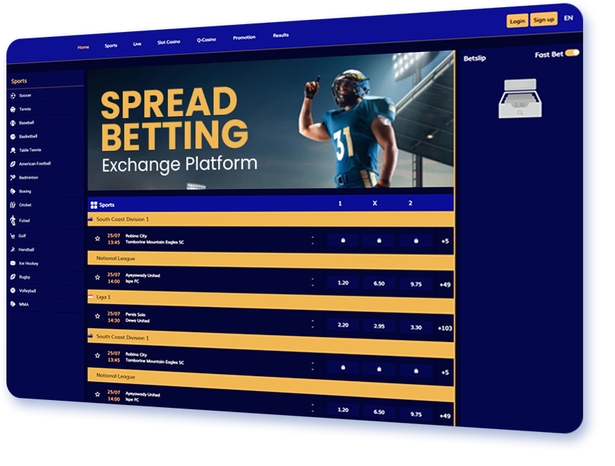 Spread Betting Exchange Platform