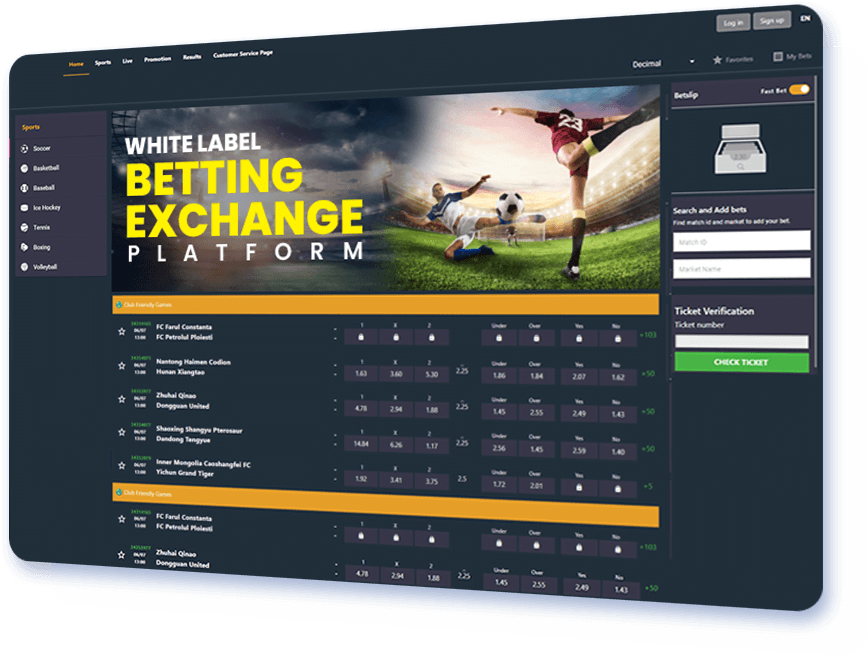 White Label Betting Exchange Platform