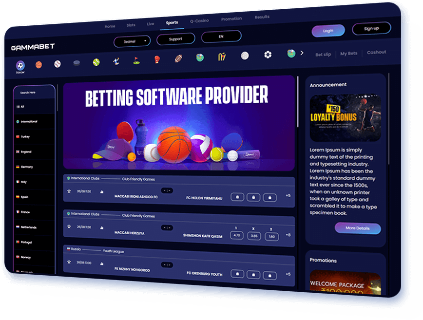 Betting Software Provider