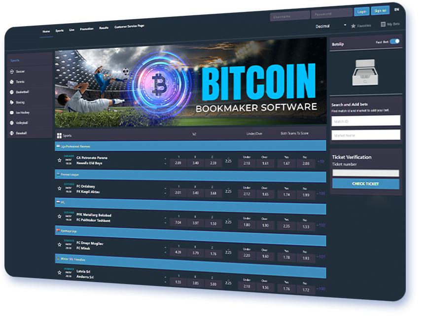 Bitcoin Bookmaker Software