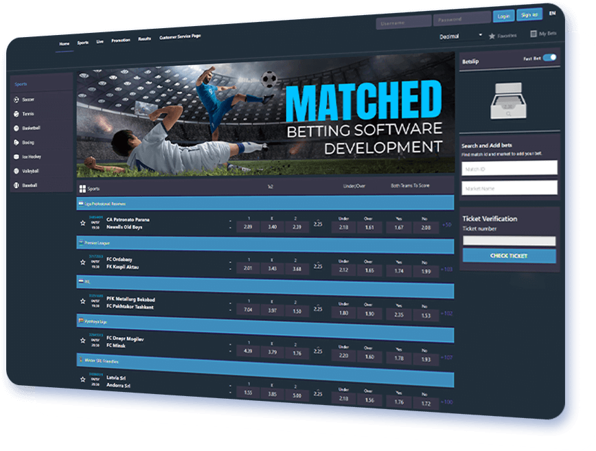 matched betting software development