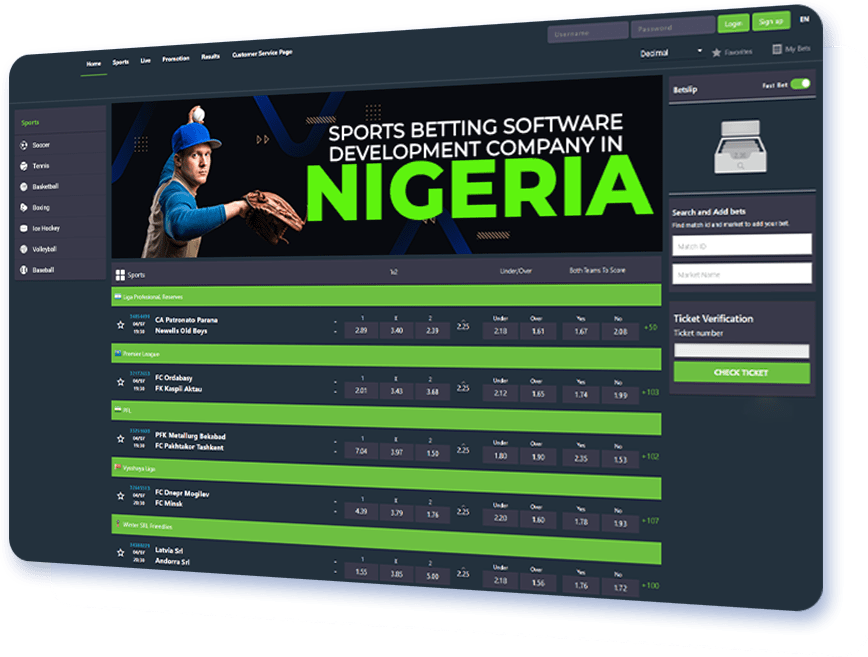 sports betting software development company in Nigeria