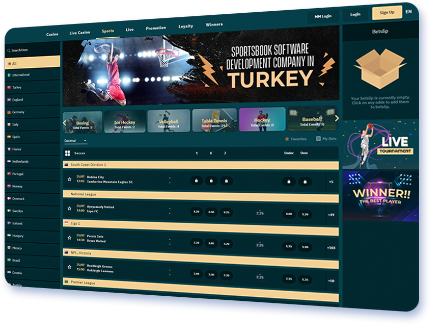 Sports Betting Software Provider in Turkey