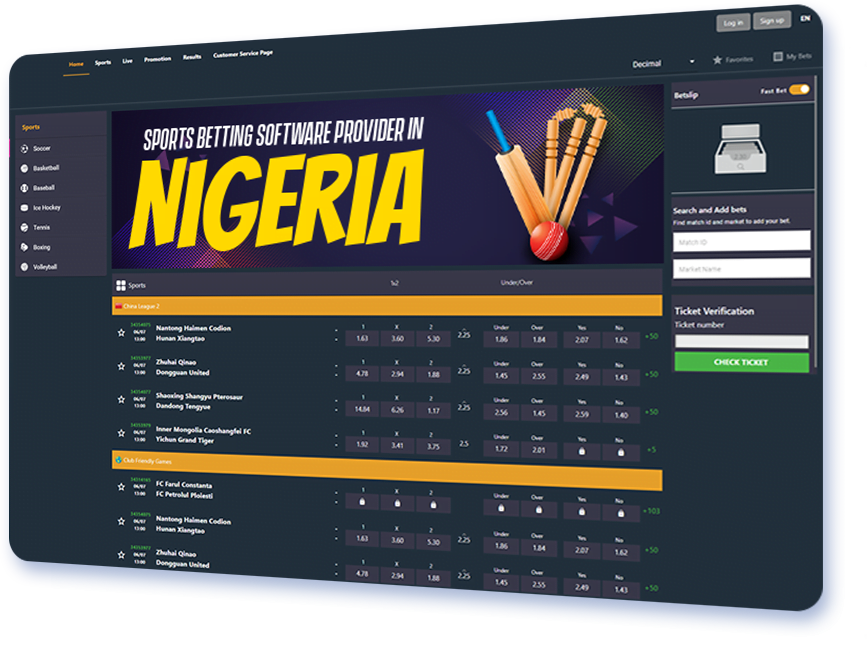 sports betting software provider in Nigeria