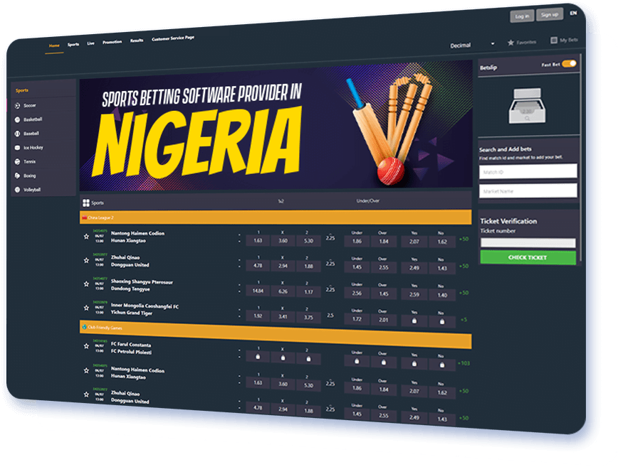 sports betting software provider in Nigeria