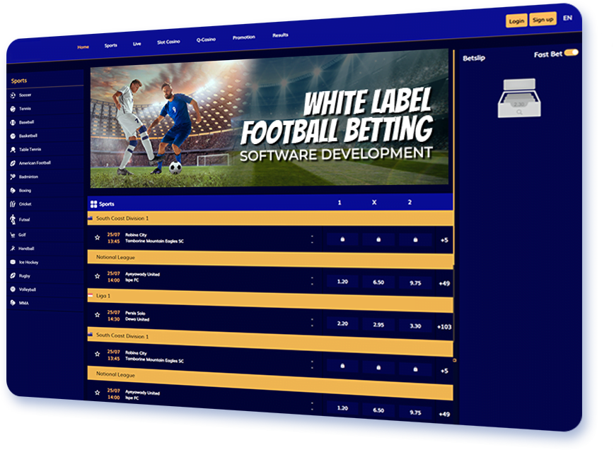 White Label Football Betting Software