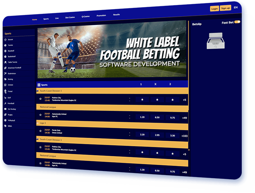 White Label Football Betting Software