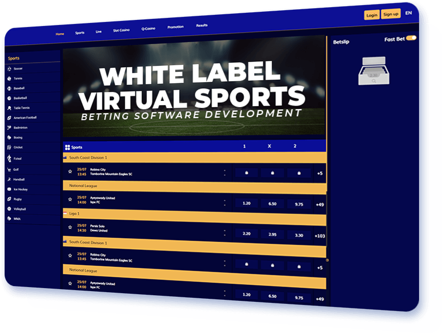 white label virtual sports betting software development