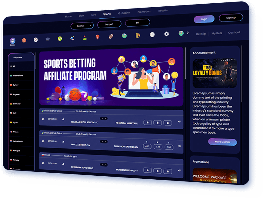 Sport Betting Affiliate Program