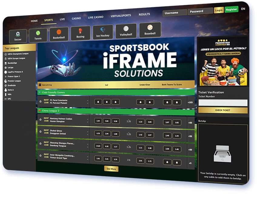 Sportsbook iFrame Solutions