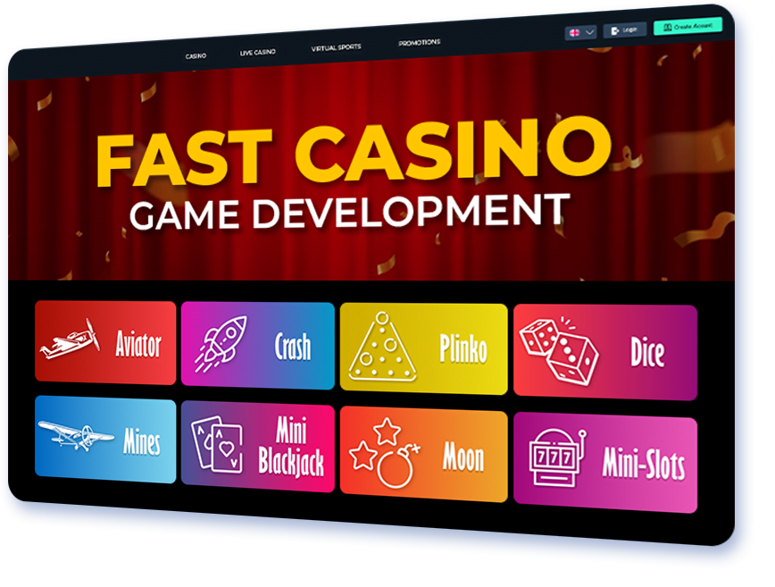 Fast casino game development