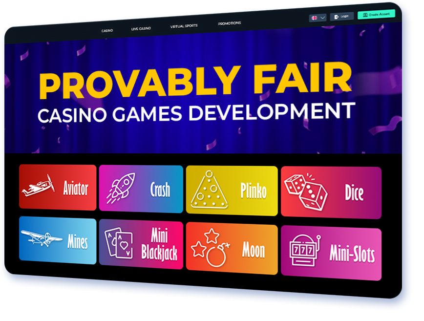 Provably Fair Casino Games Development