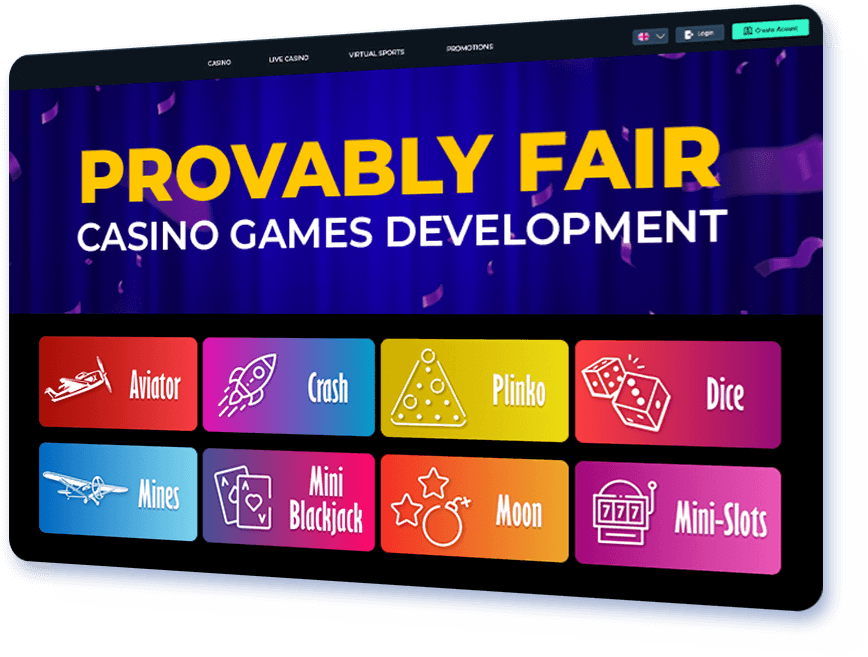 Provably Fair Casino Games Development