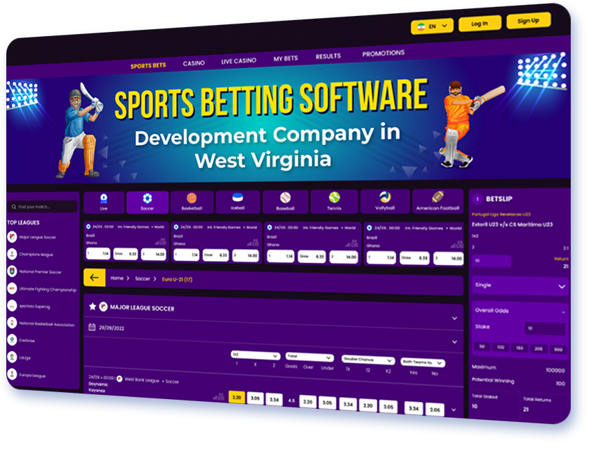 Sports Betting Software Development Company in West Virginia