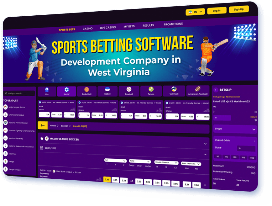 Sports Betting Software Development Company in West Virginia