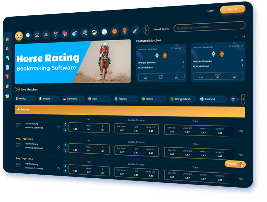 Horse Racing Bookmaking Software