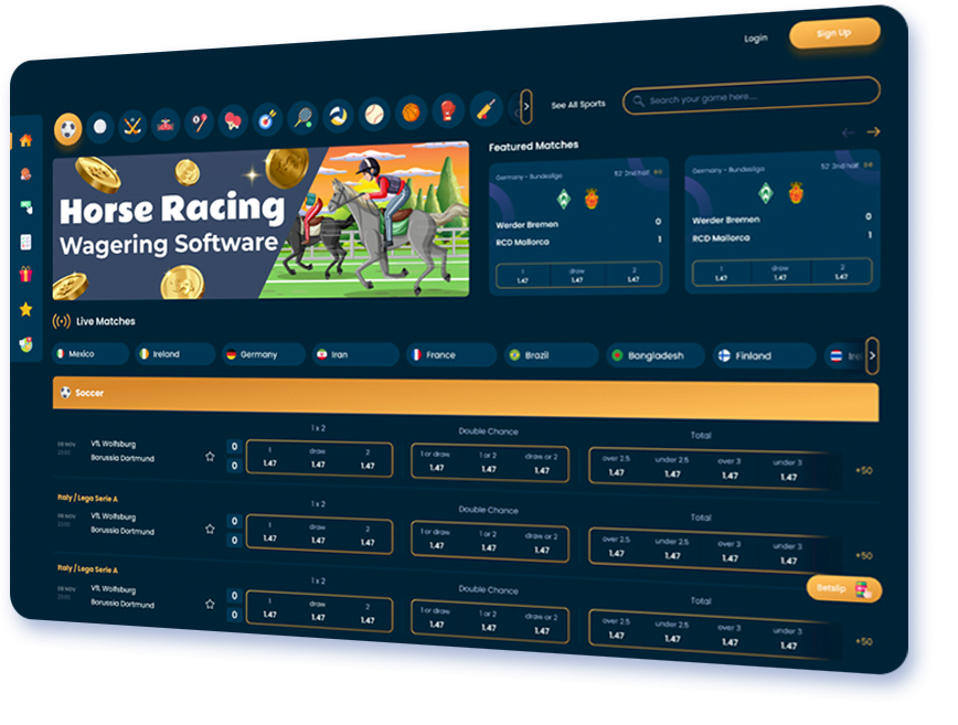Horse Racing Wagering Software