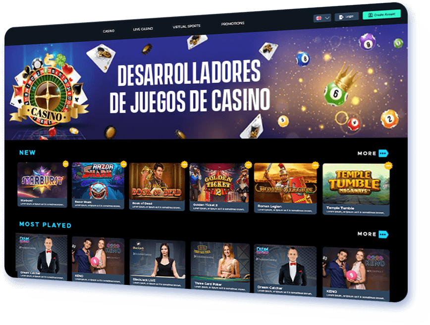 Desarrolladores de juegos de casino