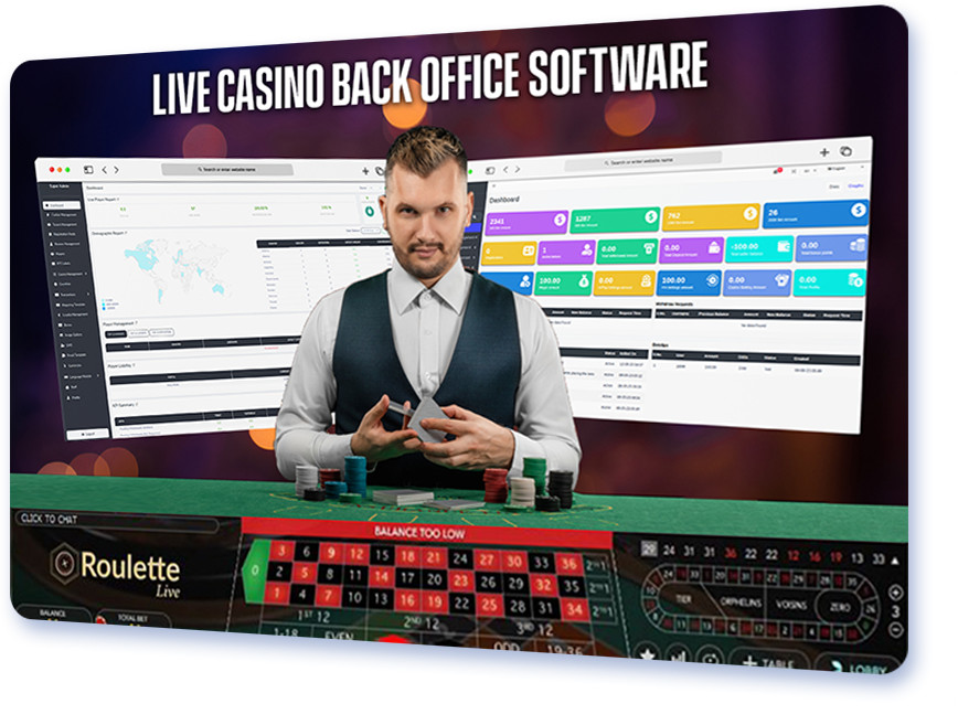 Live casino back office software