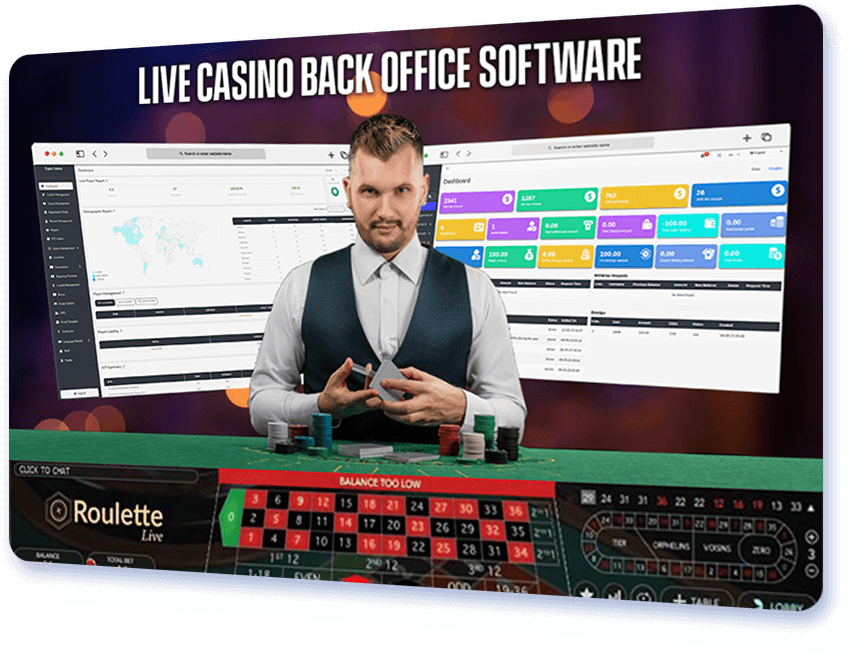 Live casino back office software