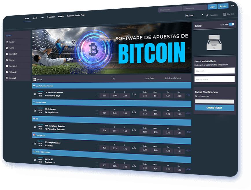 Software de apuestas de Bitcoin