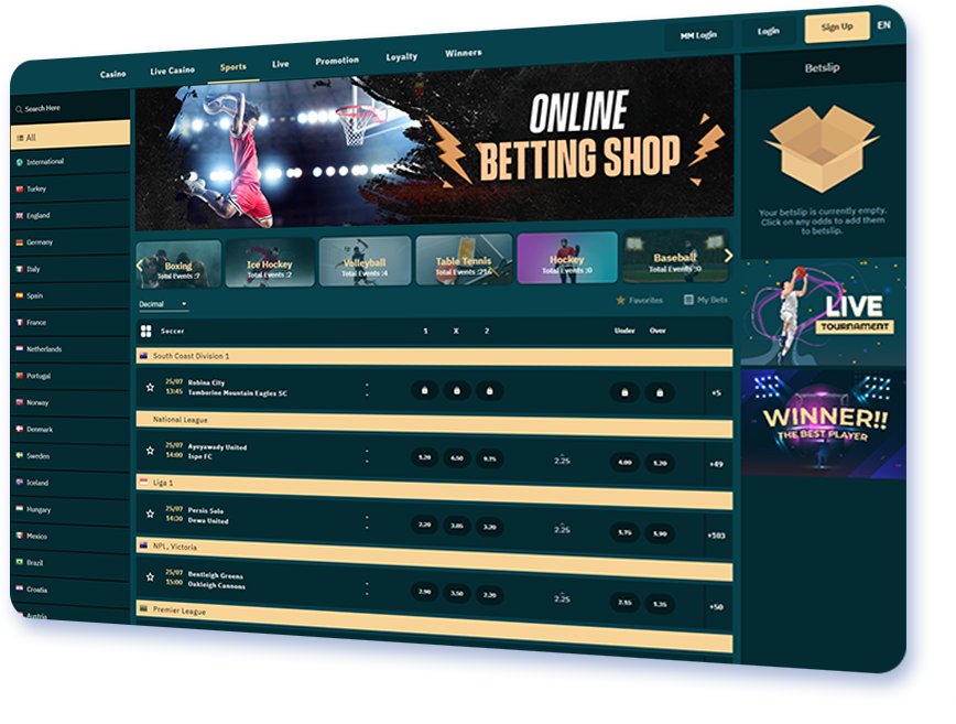 Online Betting Shop