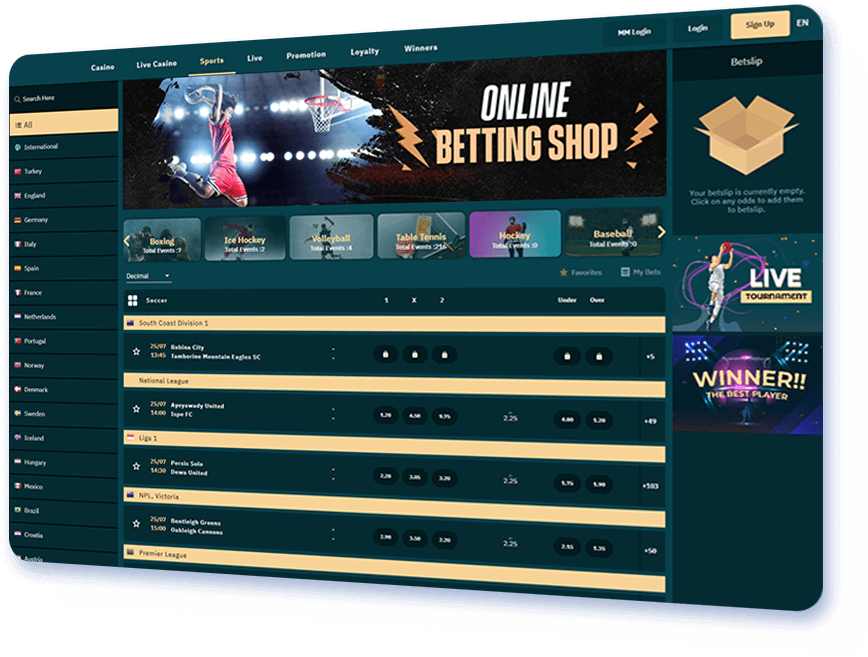 Online Betting Shop