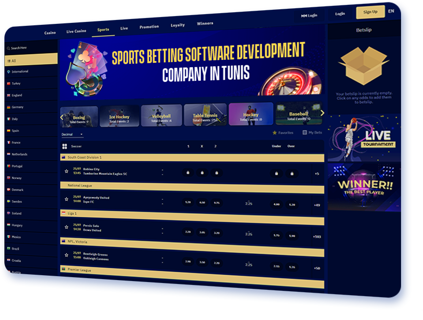 Sports Betting Software Development Company in Tunis