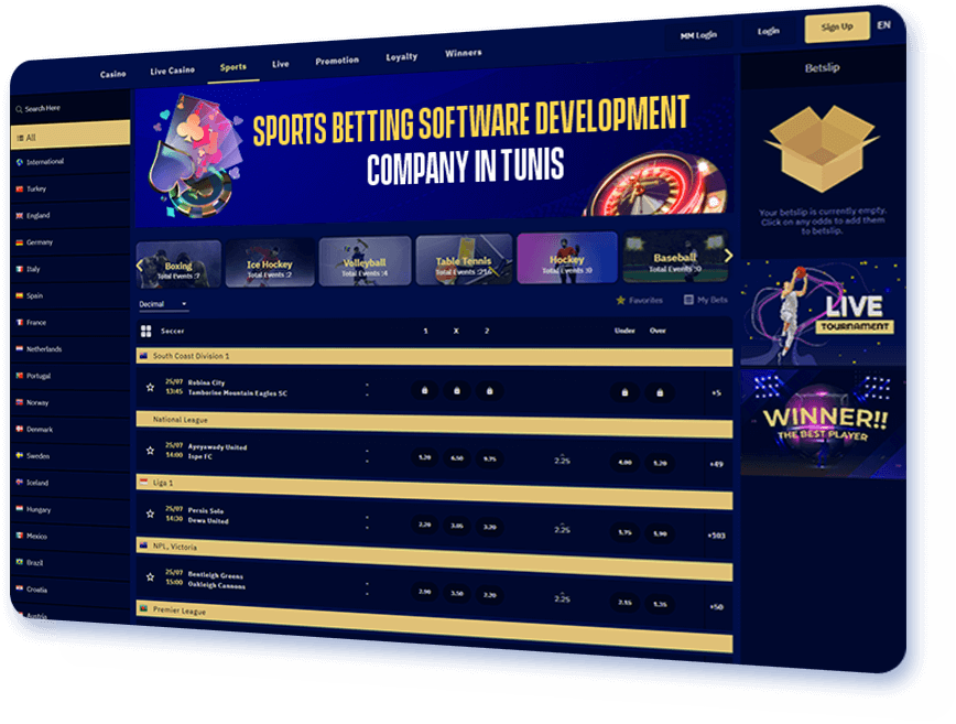 Sports Betting Software Development Company in Tunis