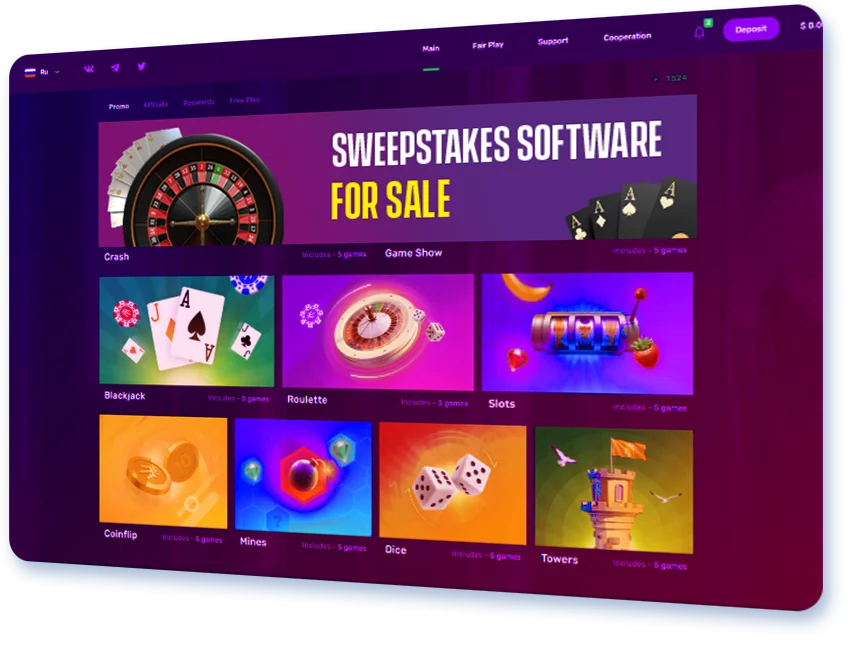 Sweepstakes software for sale-GammaStack